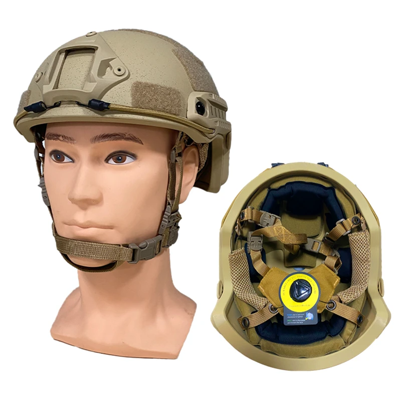 Tactical high shear bulletproof helmet, ballistic ACH, IIIA NIJ, aramid PE, safety NIJ IIIA MICH FAST