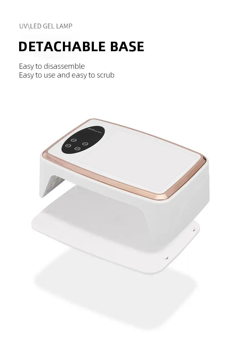 380 واط عالية الطاقة مع وسادة اليد مسمار آلة الفن 90 المصابيح UV LED مصباح لمسمار مانيكير المهنية هلام البولندية تجفيف مصابيح