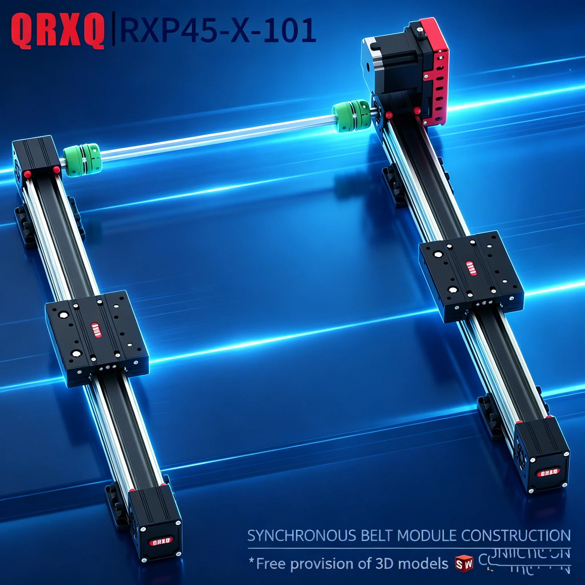 Cnc Gantry H-type Sliding Table Rail Linear 50-6000mm Stroke Sliding Table NEMA23 Stepper Motor Kit Linear Guide XYZ Axis 3