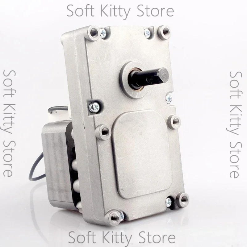 120V 60Hz 2.0 RPM Auger Feed Motor Aluminum Housing Aftermarket Replacement Motor for Wood Pellet Smoker