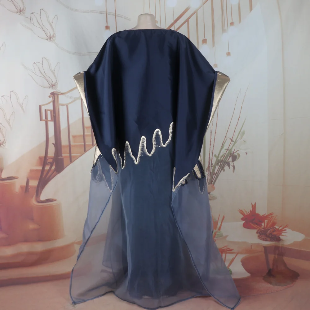 Modische Afrikanische Kleidung Boubou Damenkleid Luxuriöser Afrikanischer Stoff mit Stickerei-Dekoration Damenmode – Detail 16