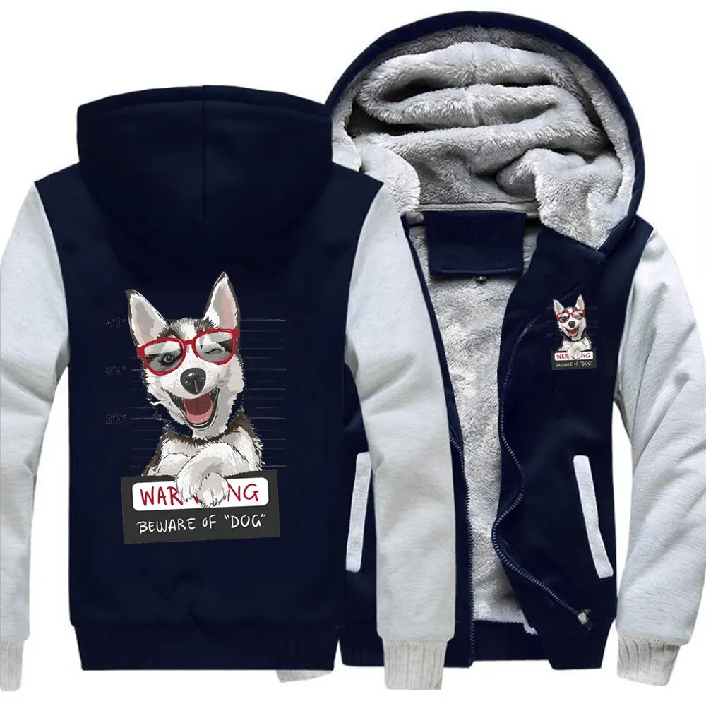 Cute Dog Kawaii Dog Animals Cool Husky Sweatshirt Hoodies Mens 2022 New Winter Pullover Harajuku Streetwear Casual Warm Hoodies