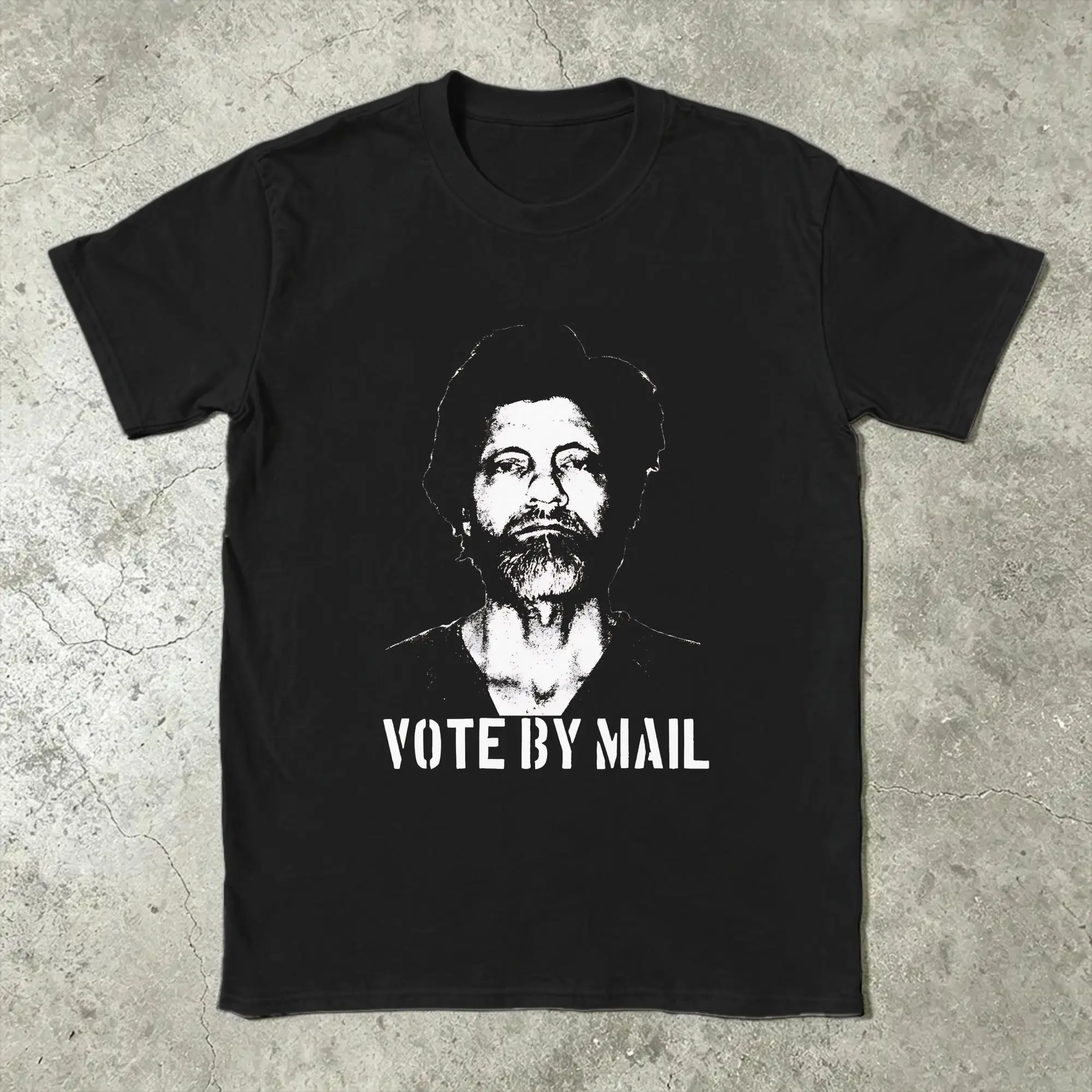 Vote By Mail Ted Kaczynski T-Shirt for Men  Funny Pure Cotton Tees O Neck Short Sleeve T Shirt Birthday Gift Clothes