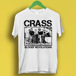 Crass Bloody Revolutions 80 Punk Rock Retro Cool Gift Tee T Shirt P1160