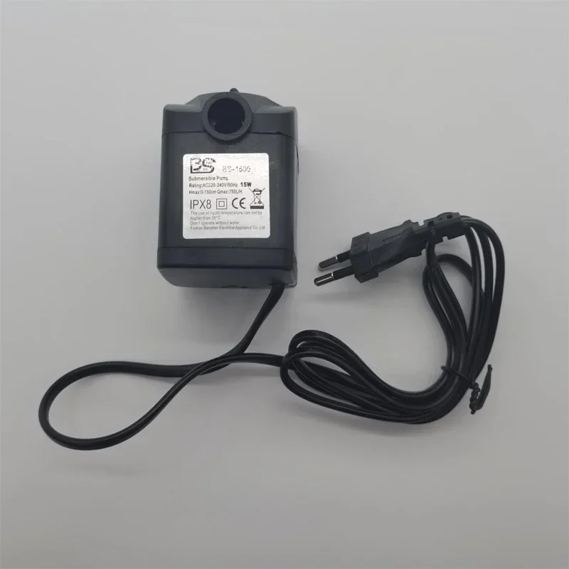 1 PCS AC 220V 15W EU plug Aquarium Submersible Pump Waterproof Fountain Air Fish Pond Waterfall