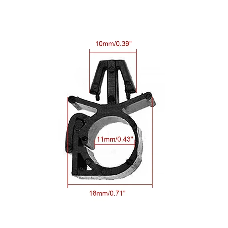 10Pcs Car Wiring Harness Fasteners Cable Tie Clips Uses for Automotive Wire Loom Securing Universal Cable Management
