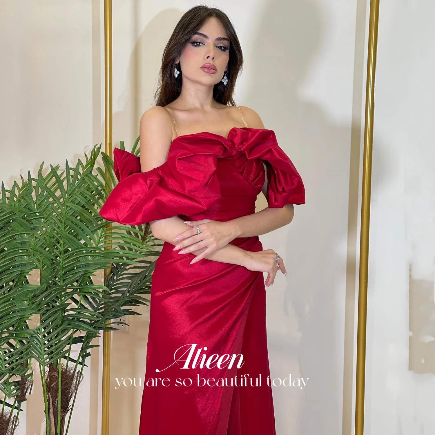 

Aileen Eid Al-fitr Gala Dress Party Evening Elegant Luxury Celebrity Elegant Party Dresses for Women 2024 Off the Shoulders Red