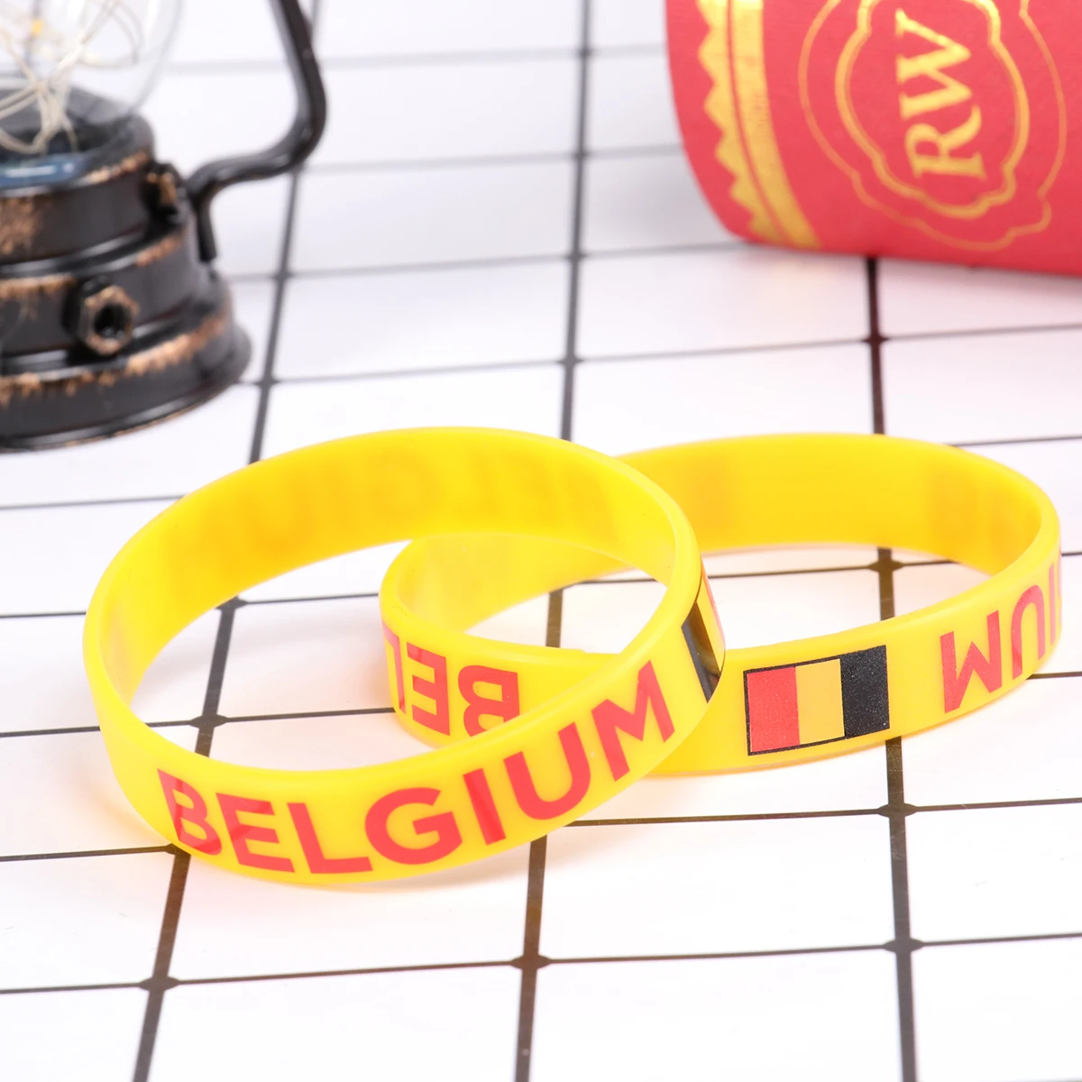 

10 Pcs Patriotic Wristbands for Events Silicone Bracelet Country Flag Bracelets