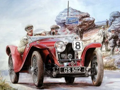 Castrol Classic Car, Retro metal Aluminium Sign vintage Garage man cave