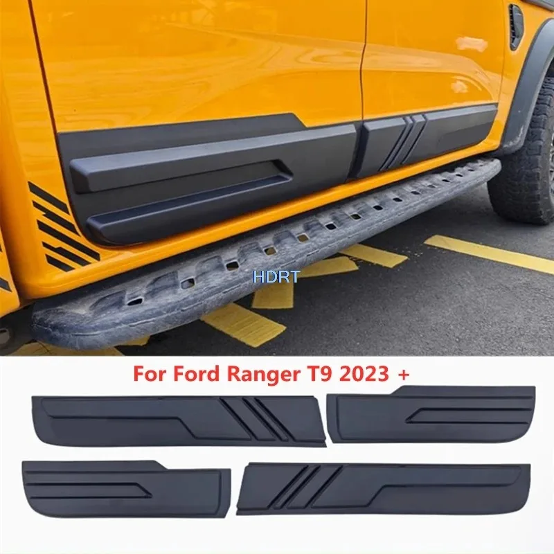 

Car Style Accessories For Ford Ranger T9 2023 + Side Door Strip Body Molding Skirt Edge Anti Scratch Resistant Guard Plate Trim