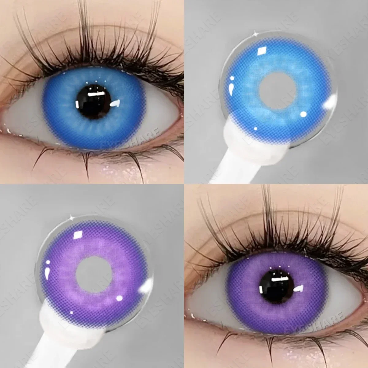 EYESHARE New Fashion Color Contact Lenses for Eyes Anime Blue Eyes Contacts Lense Colorful Makeup Eyes Lenses Yearly 2pcs/pair