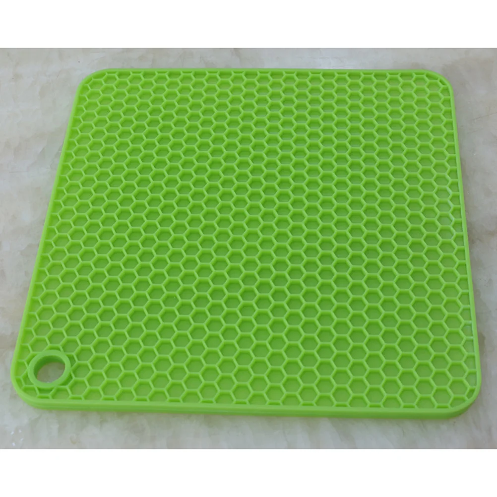

4pcs Silicone Mat 4.7Inch Heat Resistant Non-Slip Honeycomb Table Protector For Kitchen Bowl Cup Coaster Pad