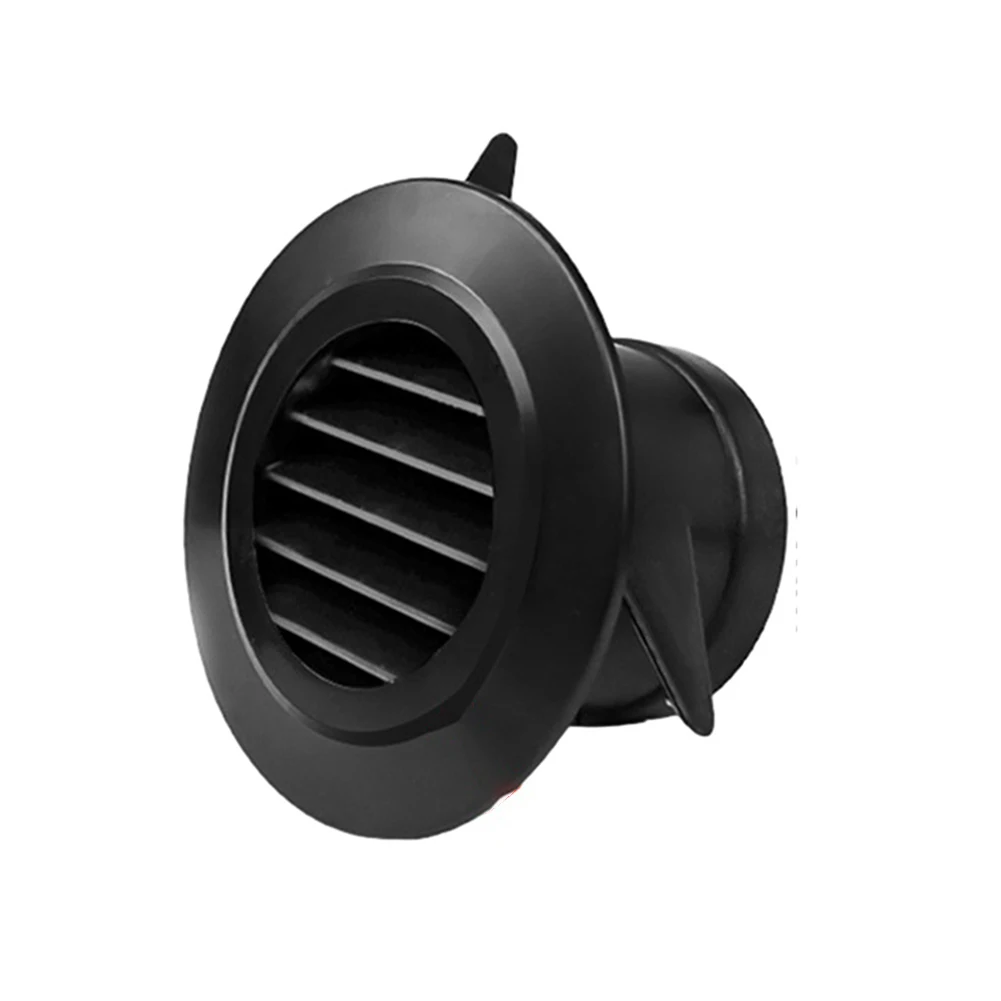 Efficient Airflow Black ABS Round Ventilation Hose Diffuser Grille Cover Wall Ceiling Mounting Anti Corrosion & Easy Cleaning