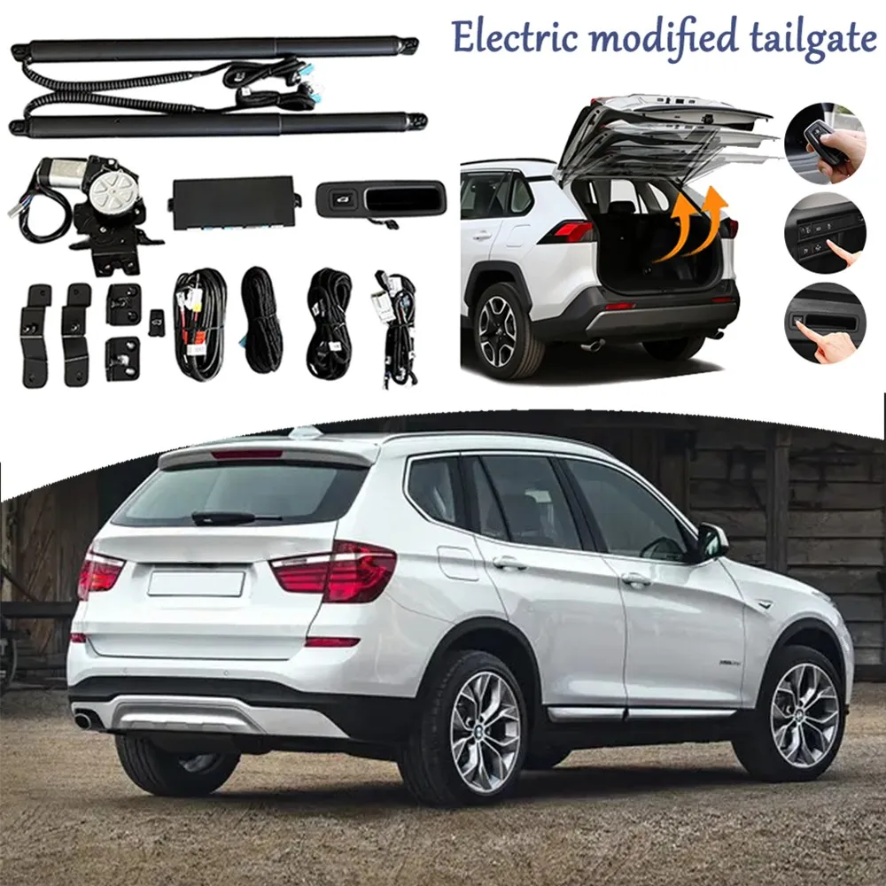 Fit for BMW X3 F25 2011-2017 Retrofit Power Tailgate Kit Modified Trunk Electric Liftgate System Lift Support Foot Remote