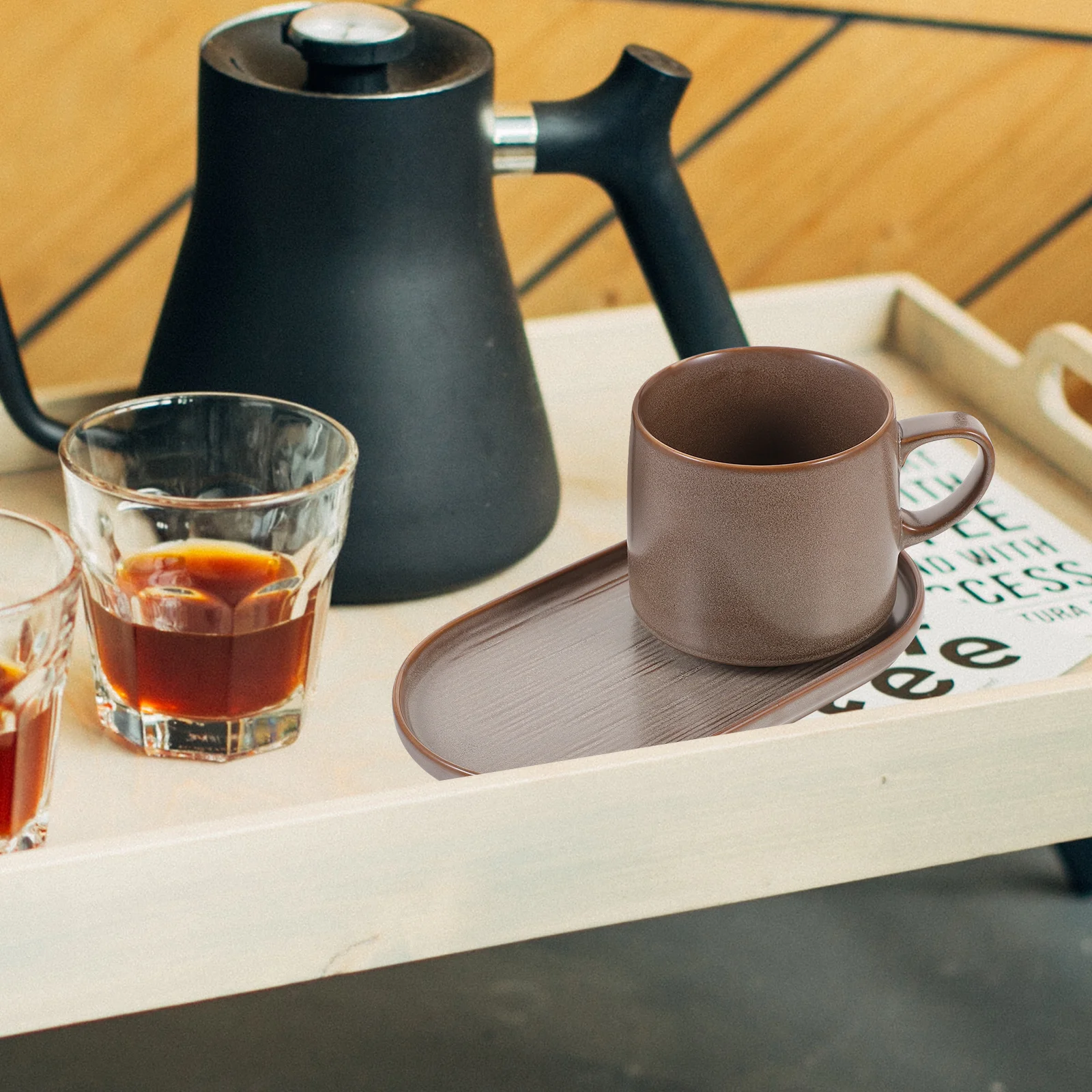 

1Set Ceramic Mug and Saucer Breakfast Coffee Cup Home Office Water Cup Household Tea Milk Mug Coffee Mugs