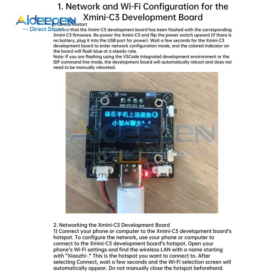 Robot Conversationnel IA Per XiaoZhi AI Voice Chat Robot Xmini-C3 ESP32
