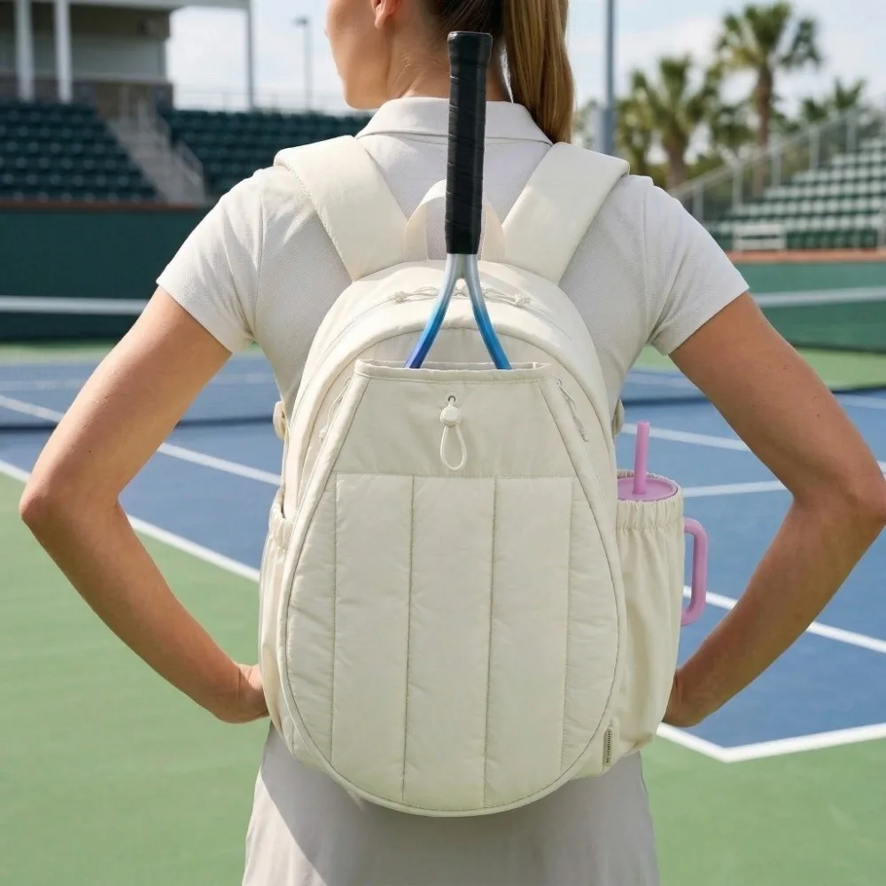 Large Capacity Tennis Backpack 20L Adjustable Tennis Racket Bag Waterproof Comfortable Pickleball Racket Bag Gym Use view 3