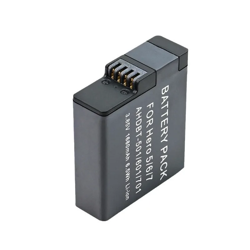 Bateria GoPro AHDBT-501 601 701 para GoPro Hero7 6 5 para bateria de câmera de ação