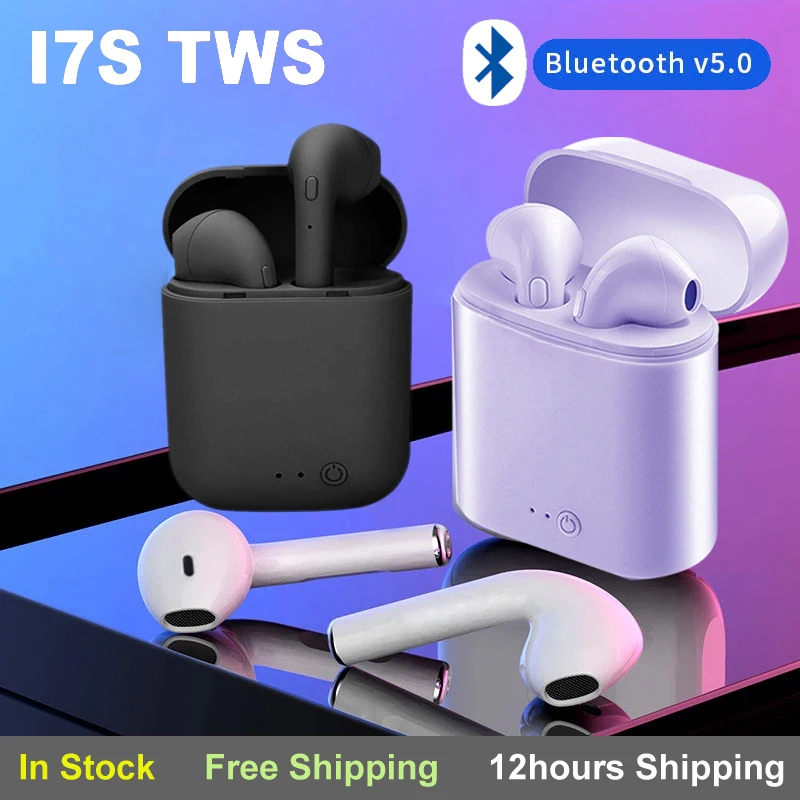 New TWS Earphone Wireless Bluetooth 5.0 Headphones Waterproof Sport Headsets Noise Reduction Earbuds with Mic