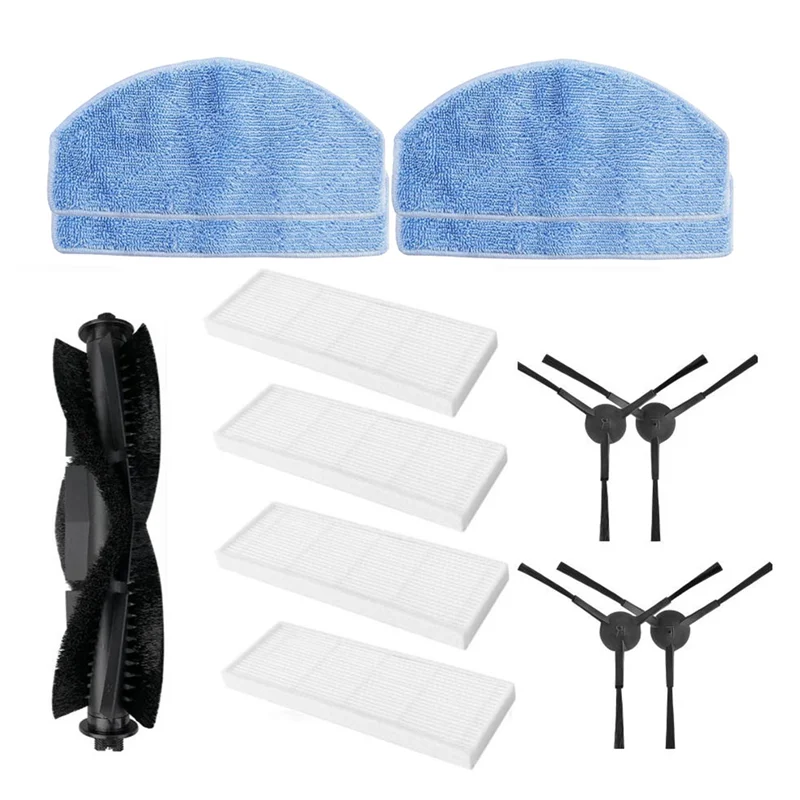 

Запасные части и аксессуары для робота-пылесоса Laresar Evol 3: основная и боковые щетки, HEPA-фильтр, насадка для влажной уборки - A54Q