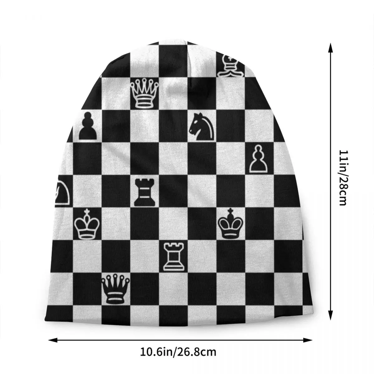 Chess Lover Bonnet Hat Knitted Hats Men Women Hip Hop Unisex Adult Chessboard Game Winter Warm Beanies Cap