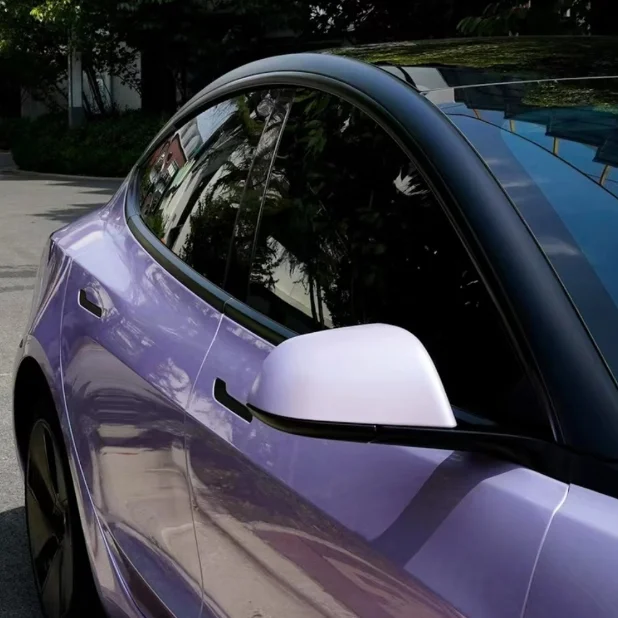Moben 1.52*15m Color-Shift Silver Purple Car Body Wrap TPU PPF Self Healing Hydrophobic Paint Protection Film Sticker