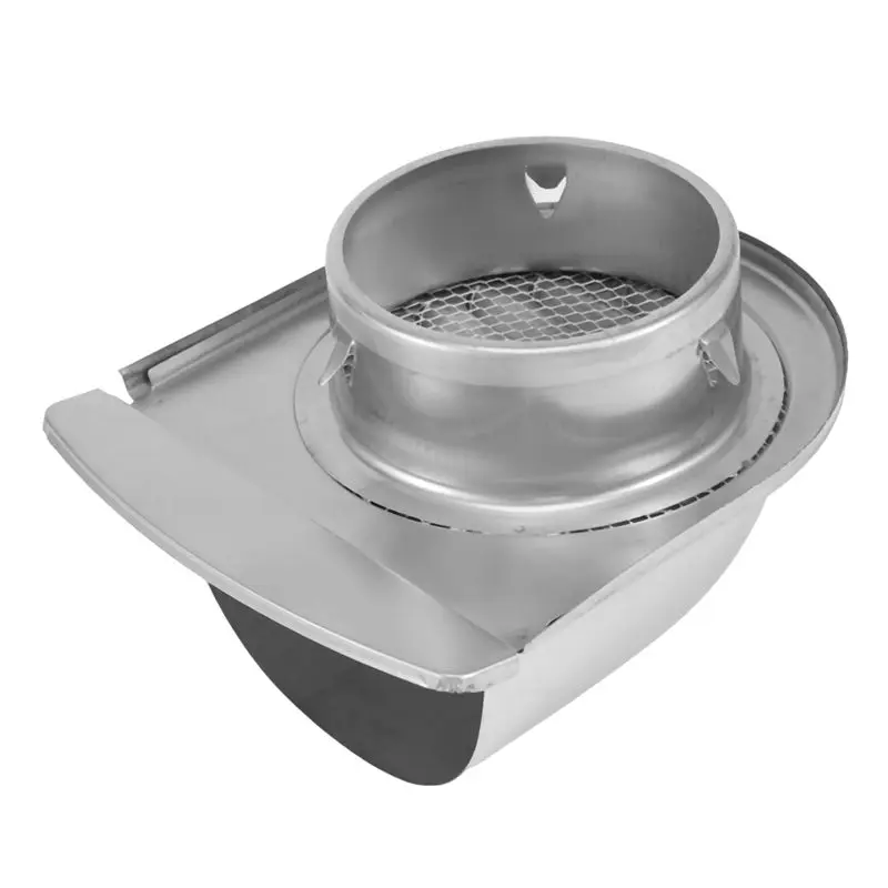 

AA94-Водонепроницаемый вентиляционный колпак из нержавеющей стали, антикоррозийный вытяжной колпак для настенной крышки выхода воздуха