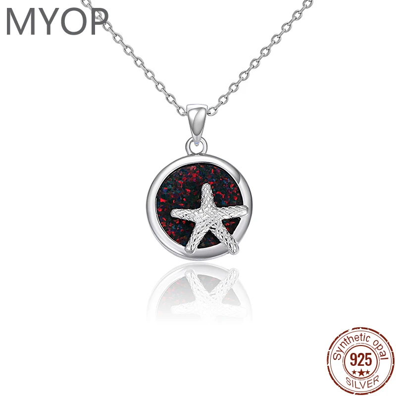 XYOP 2024 Jewelry 925 Sterling silver jewelry Opal pendant gloss hard bright sense of eye-catching European and American ability