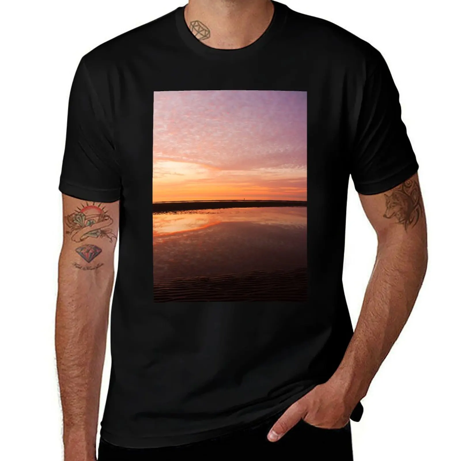Aberconwy Sunset - Aberconwy Sands - Wales T-Shirt Basic Solid Color Short Sleeve T-Shirt