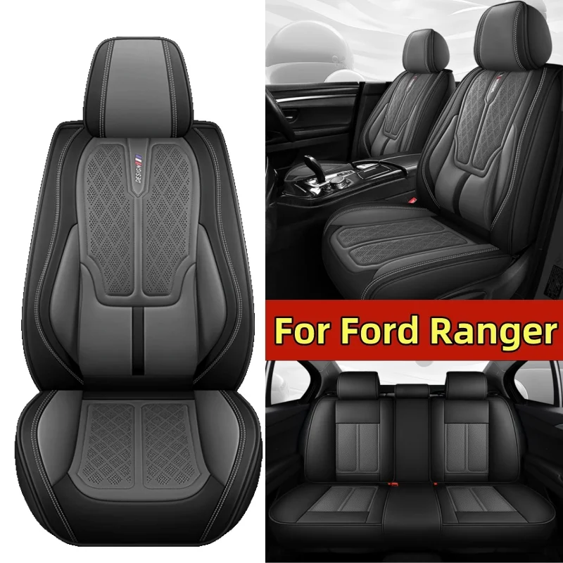 

For Ford Ranger Car seat cover artificial leather waterproof wear-resistant comfortable waist-fixed full wrap 5 seat cover