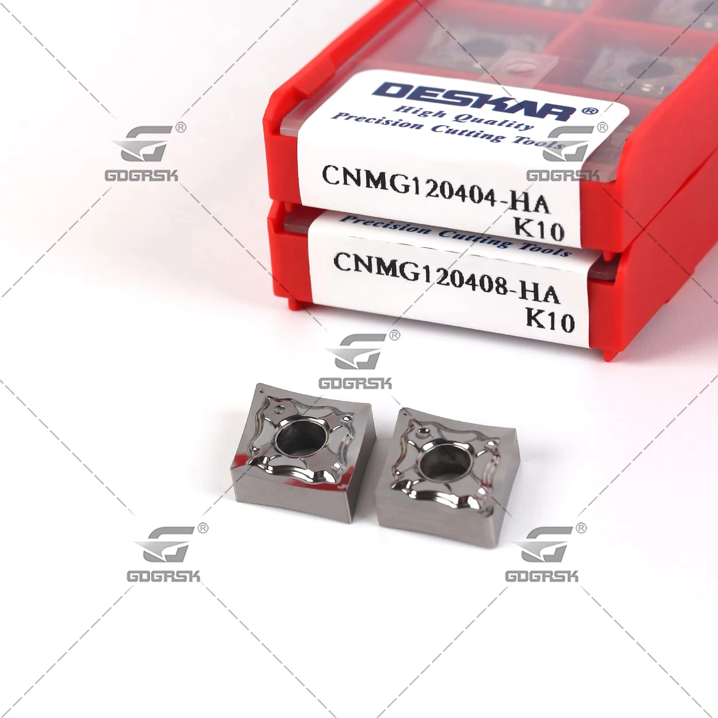 

CNMG120404-HA 120408-HA K10 DESKAR100% Original Processing Copper Aluminum Special Blade Lathe Rhombus Outer Circle Cutting Tool