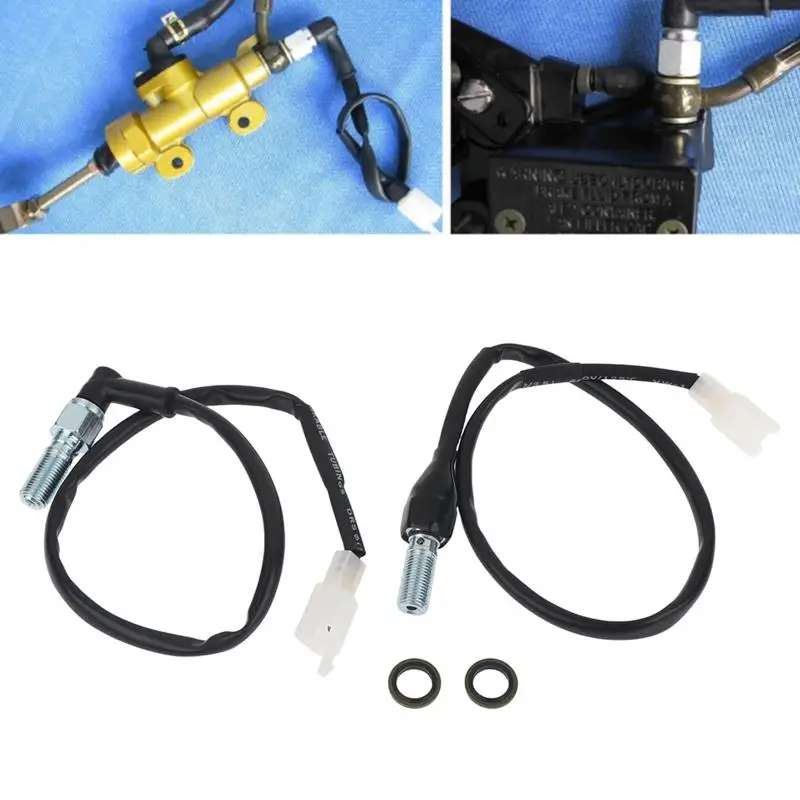 Universal M10x1.25/1.0mm Motorcycle Hydraulic Brake Clutch Switch Pressure Callipers Cylinder Pump Light Switch