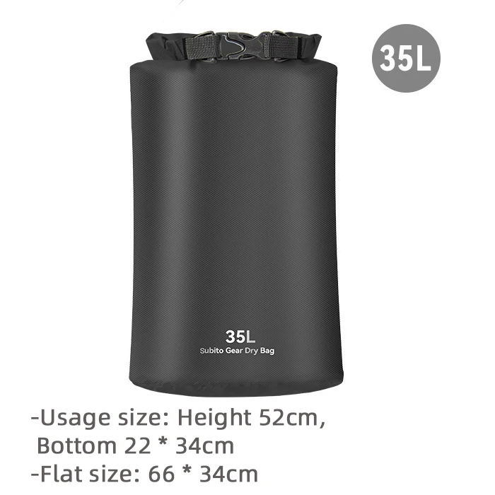Wasserdichter Packsack 3L/5L/12L/20L/35L Ultraleichte Driften Schwimmen Aufbewahrungstasche Outdoor Camping Bootfahren Wandern Rafting Tasche
