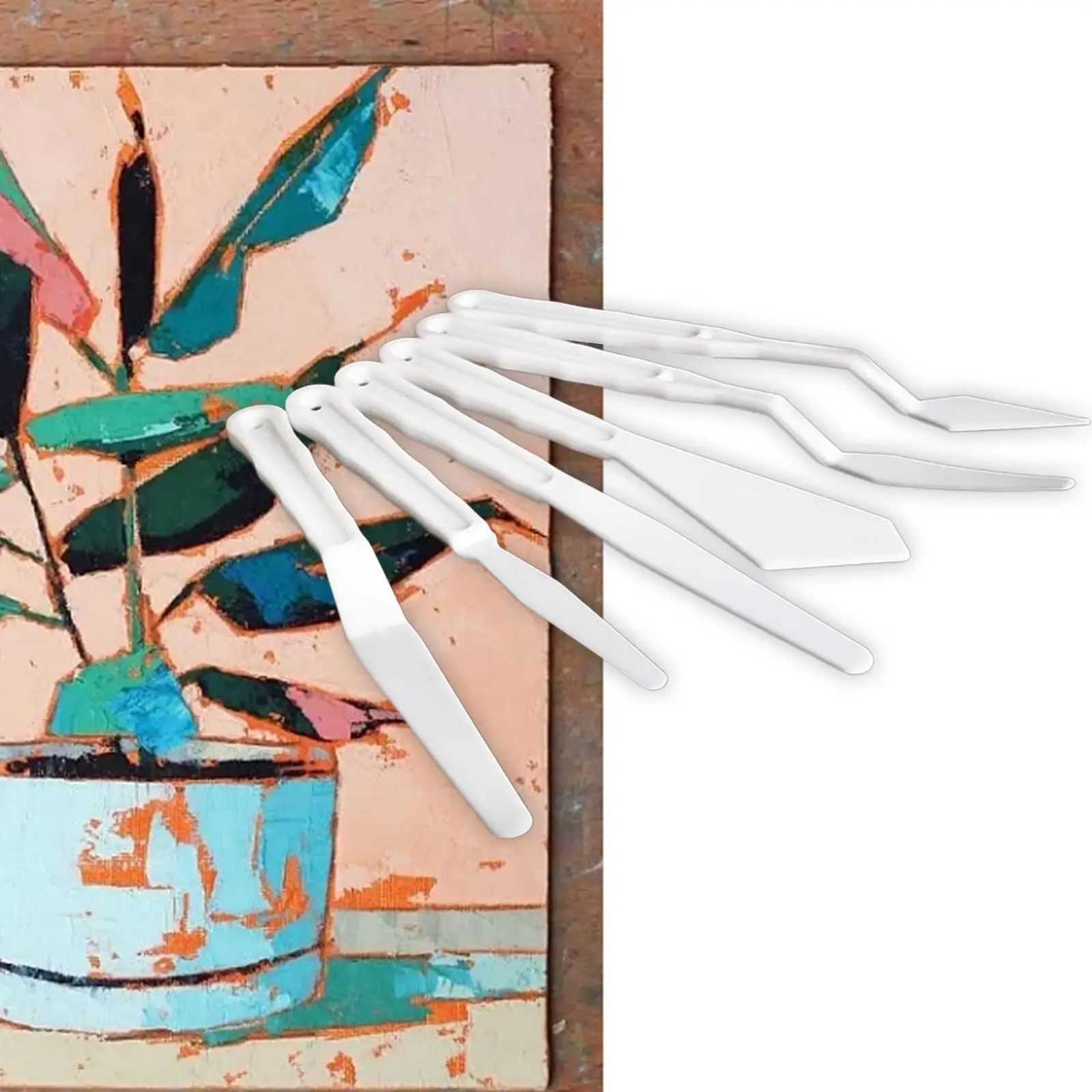 2x6 шт. нож для палитры нож для размазывания поддонов для акварельных холщовых акриловых красок