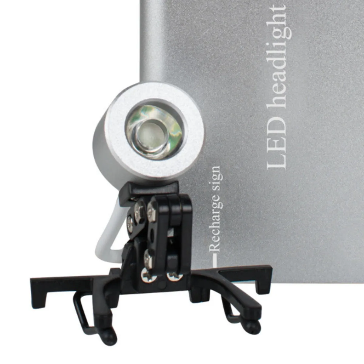 مصباح أمامي محمول LED للأسنان 15000-30000 كشافات لوكس شدة لطب الأسنان فحص الأنف والأذن والحنجرة الفضية