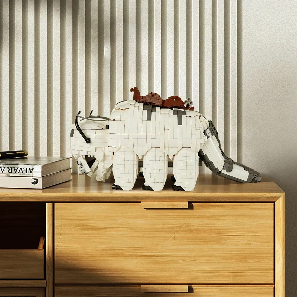 Appa the Sky Bison 빌딩 블록 세트 지속된 Airbender 게임 몬스터 그림 벽돌 성인 선물(2429 Pcs)