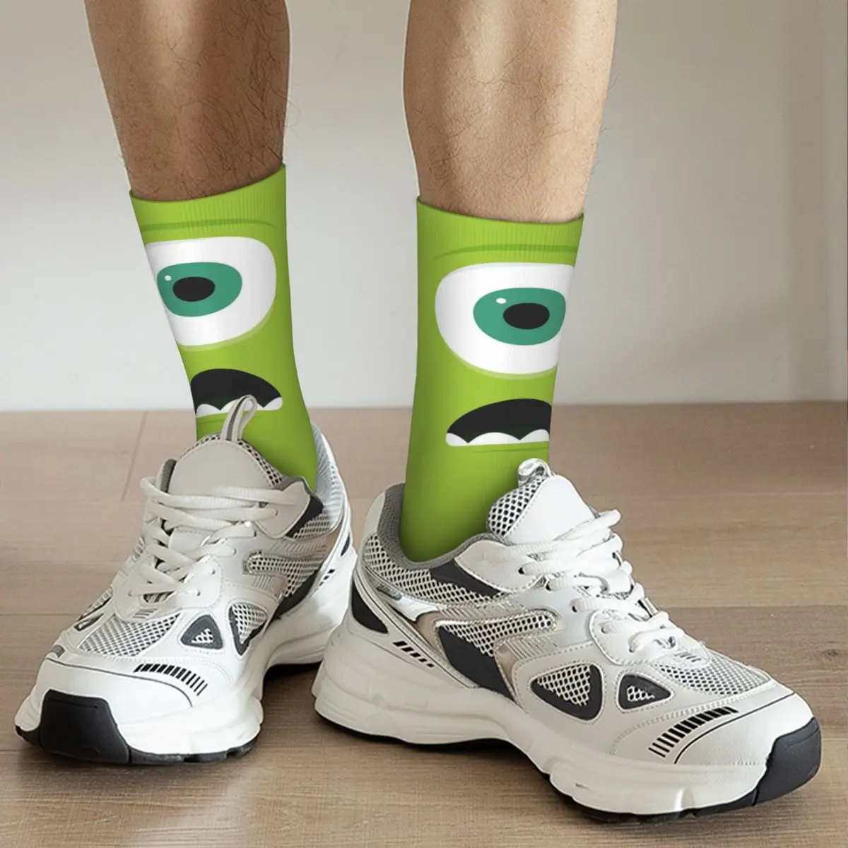 Happy Funny Men\'s Socks Harajuku Mike Wazowski Monsters Universal Sock Polyester Women\'s Socks Spring Summer Autumn Winter