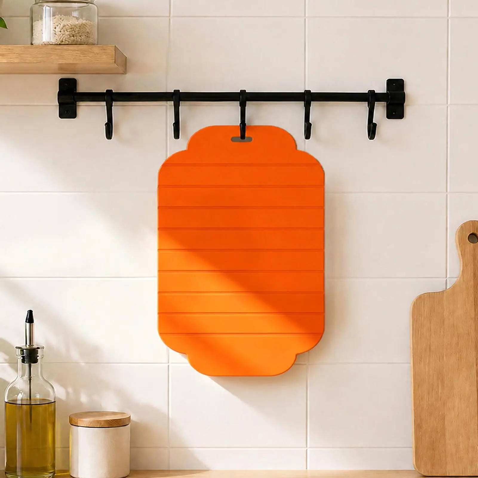 Silicone Cutting Board Double-Sided Foldable Pad 30x20x0.5cm Roll Up Flexible Cutting Board For Outdoor Home Counter Camping view 4