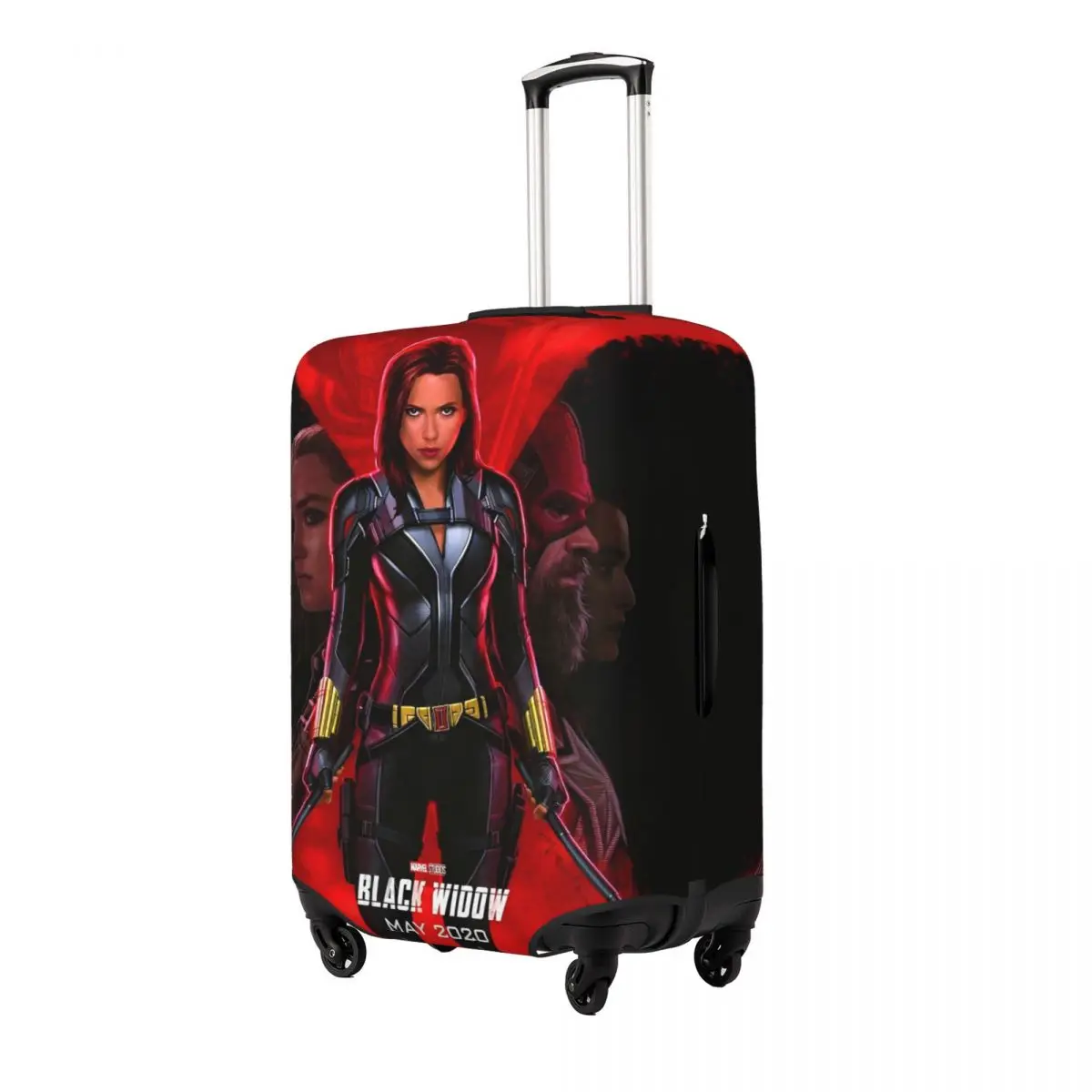 Marvel Black Widow Suitcase Cover Cruise Trip Protection Holiday Elastic Luggage Supplies