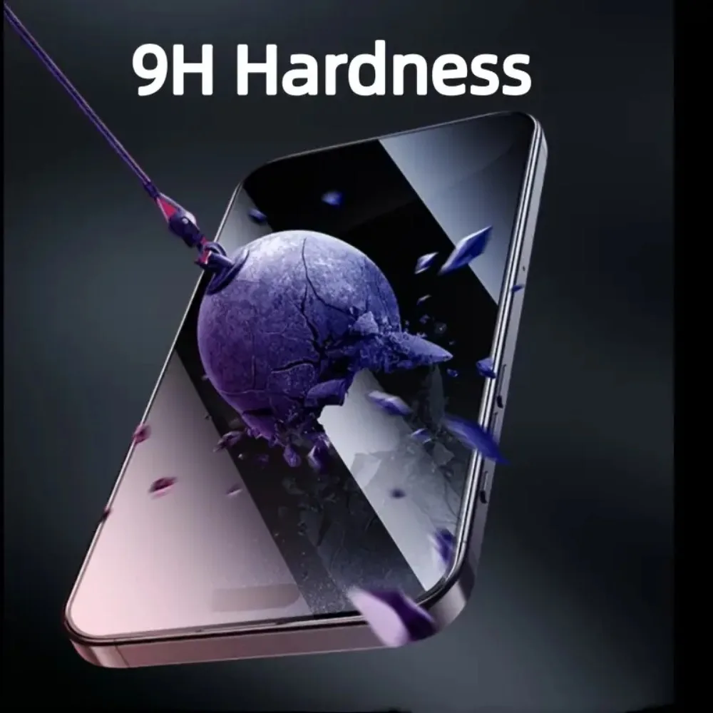 3 szt. Szkła ochronnego na ekran iPhone 17 16 15 14 Pro Max 16 15 Plus 13 12 11 Pro 17 Air XR XS, bezpyłowe montaż, antyszpiegowe — zdjęcie produktu 3