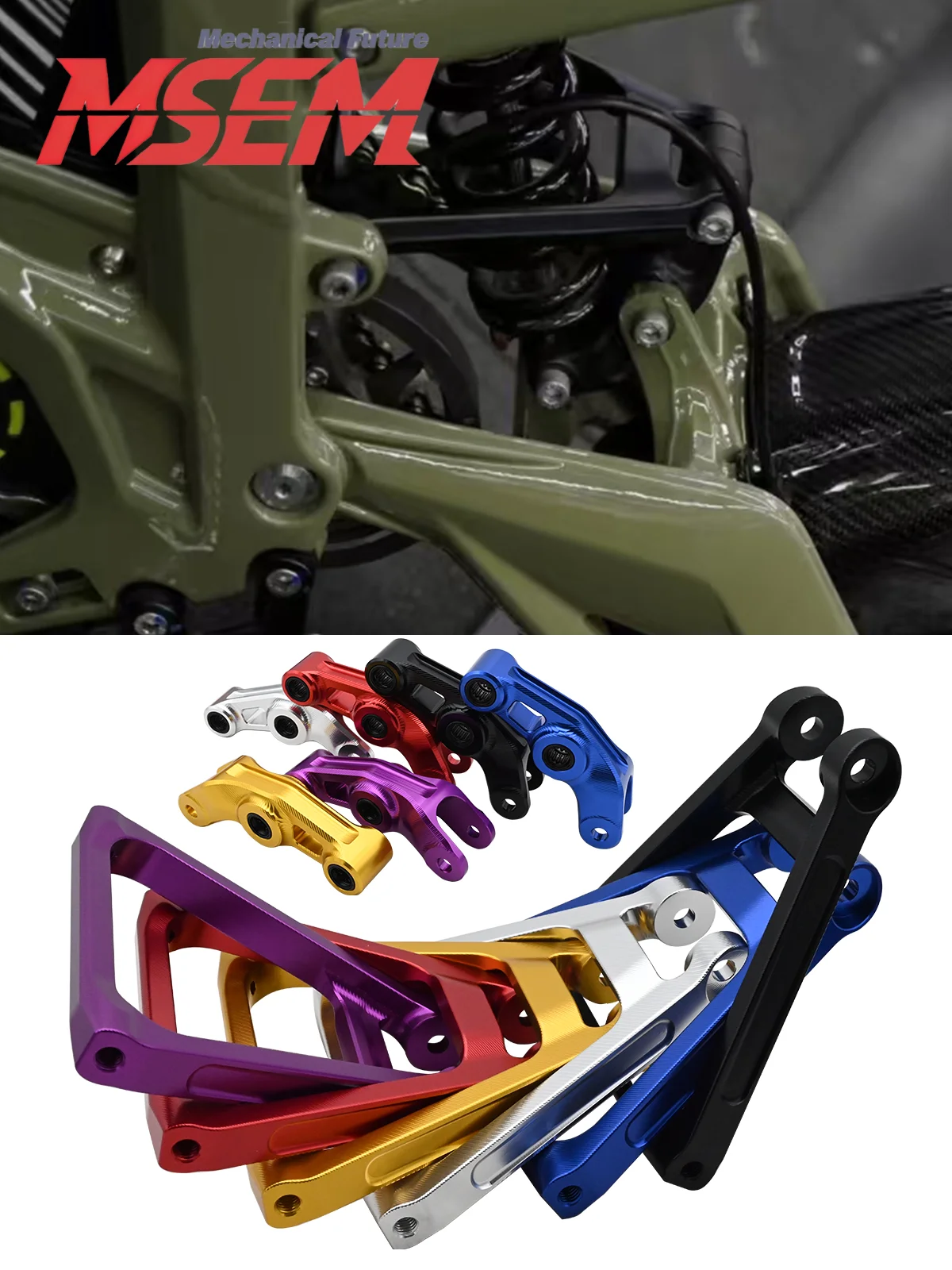 AliExpress NONE Heavy Duty Rear Shock Triangle Linkage Bracket CNC Upgrade For Sur-Ron Light Bee Series Segway X160 X260 Off-Road E-Bike Parts