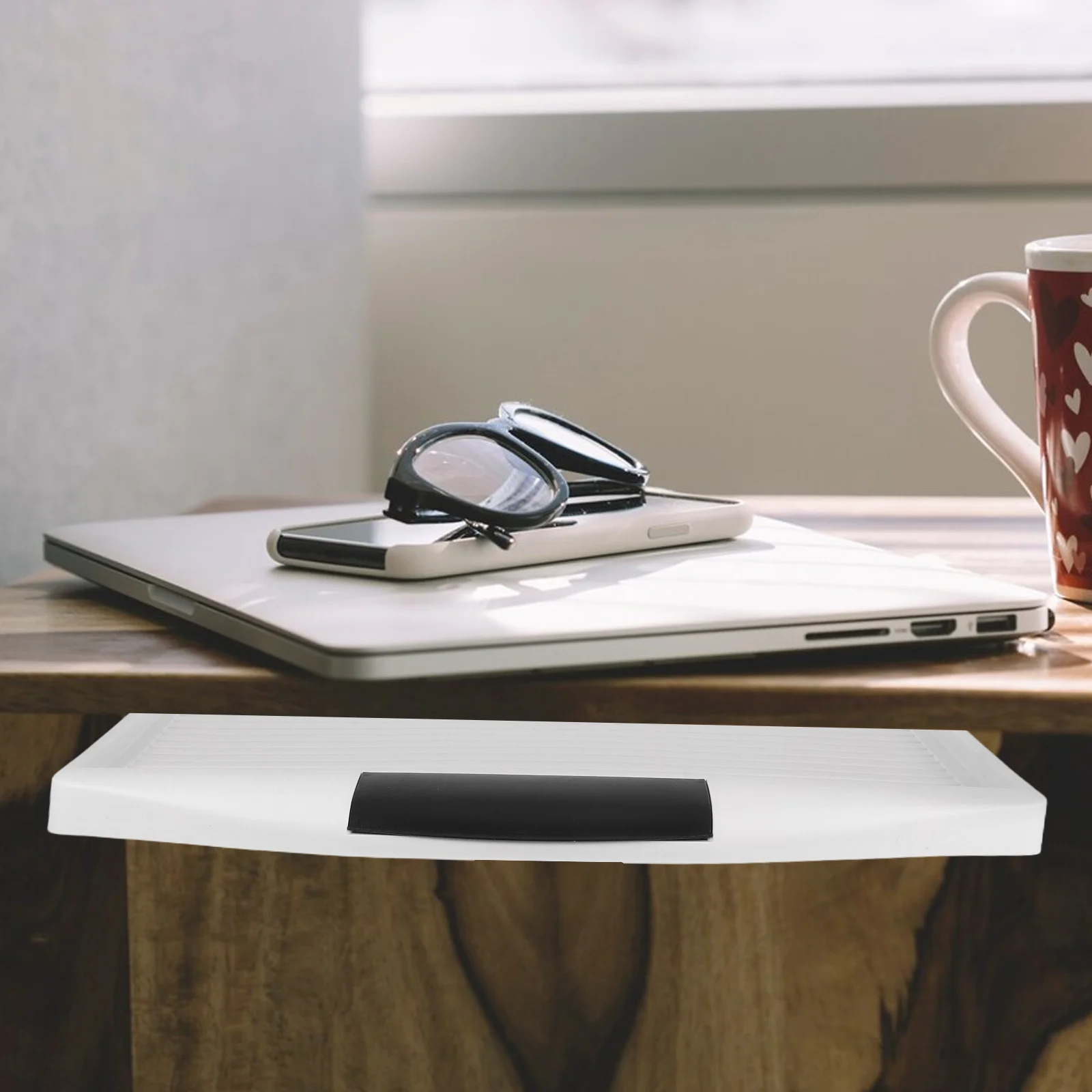

Under Desk Keyboard Tray Plastic Sliding Holder Ergonomic Computer Desk Accessories Keyboard Shelf Office Use Office Supplies