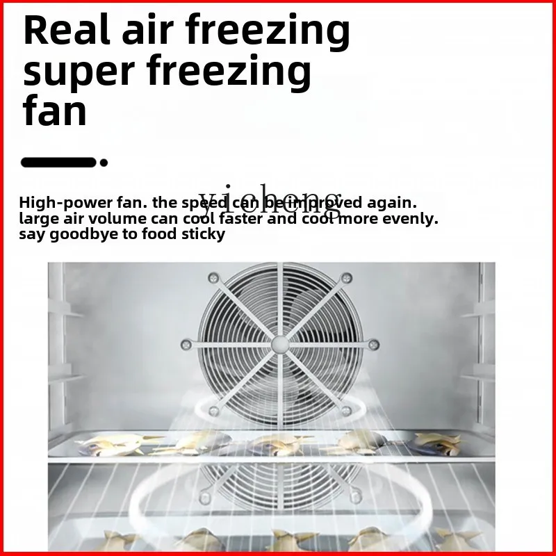 Congelador comercial XL refrigerado a ar, sem gelo, temperatura ultrabaixa menos -45 graus, congelador de congelamento rápido