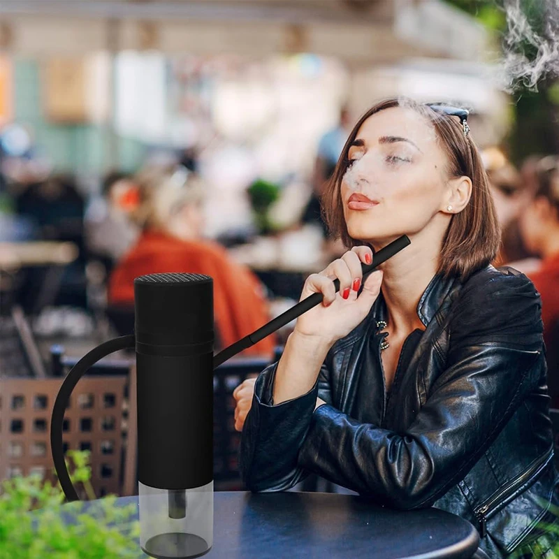 Portable Hookah Set Travel-Premium Car Set Mini Hookah Accessories-Black Hookah Set Accessories Pipe Gadgets Men's