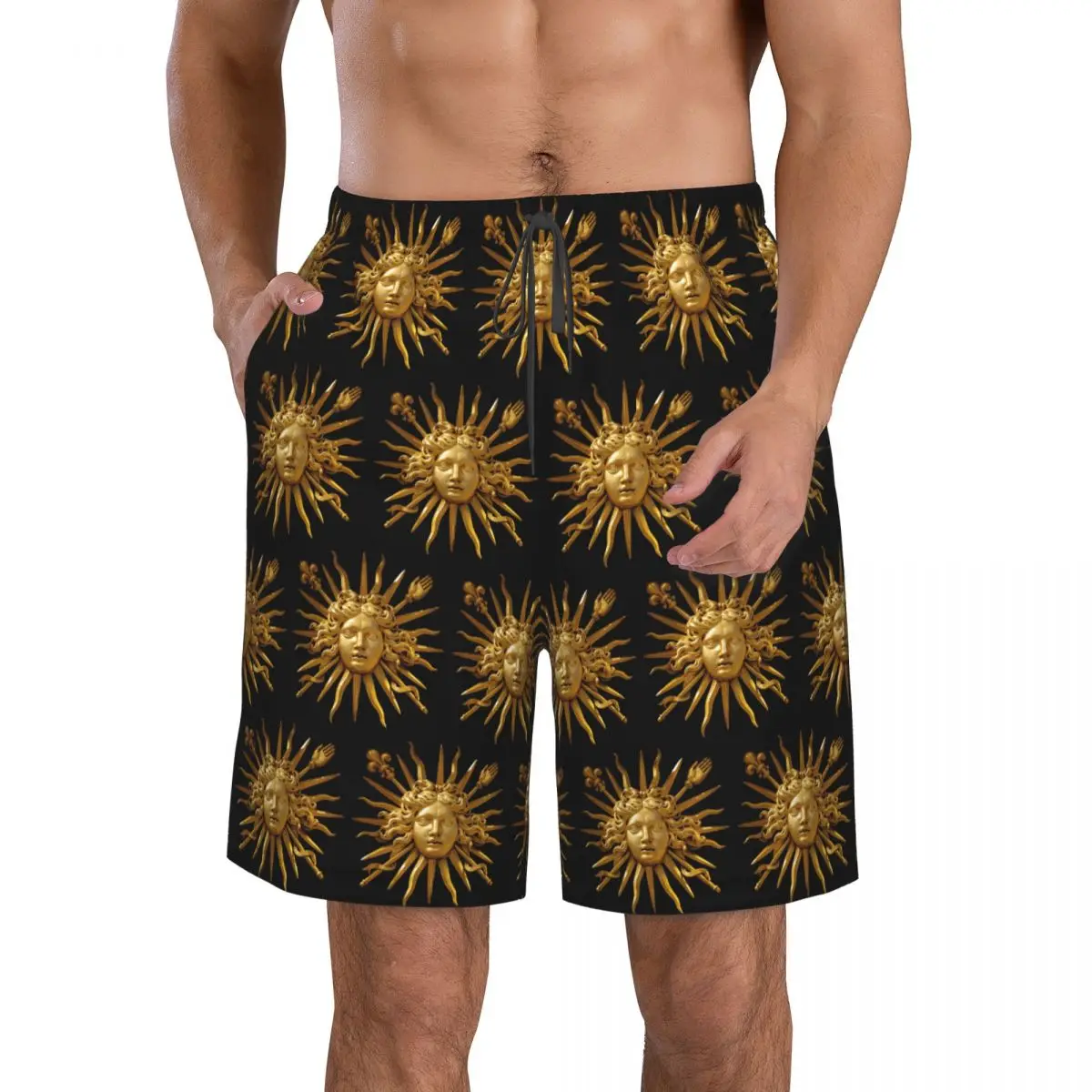 Symbol Of Louis XIV The Sun King Trunks Beach Board Shorts Casual Quick Dry Swim Summer Men Pants