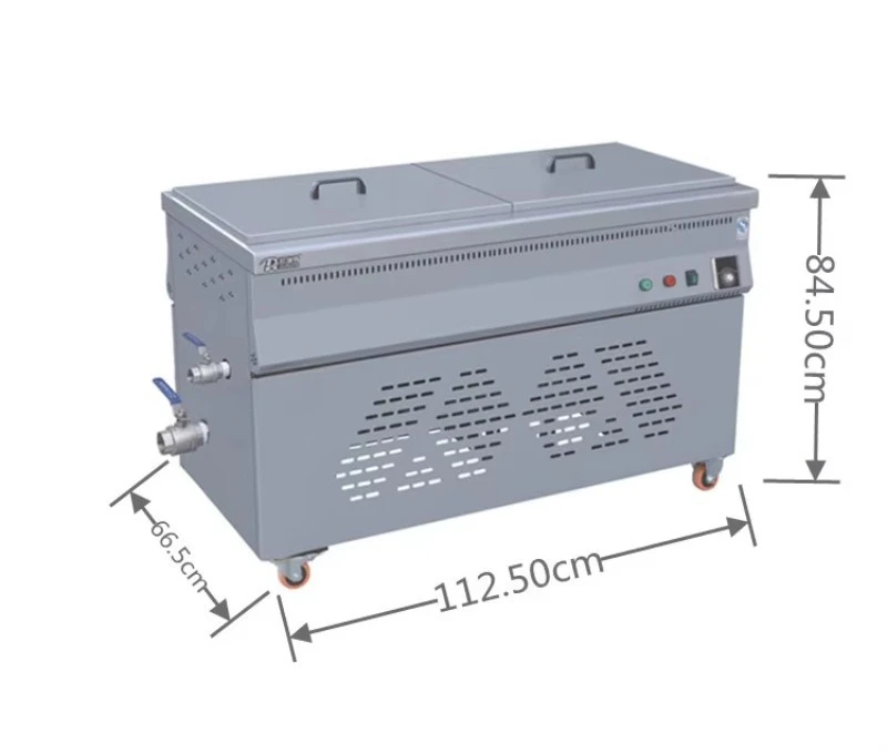100L/120L Large Capacity Stainless Steel Oil Water Separation Electric Deep Fryer Commercial Grade 15KW Oil Saving for Fried