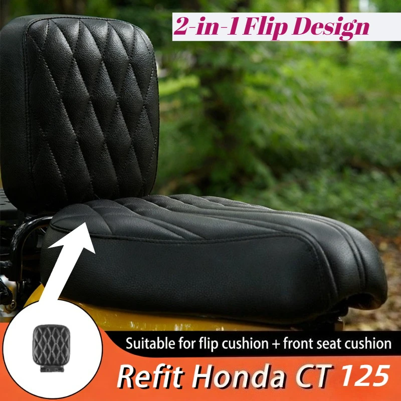 

For HONDA CT125 Hunter Cub Trail 125 Vintage Single Seat Motorcycle Racer Seat Retro Split Front Rear Single Seat Modification