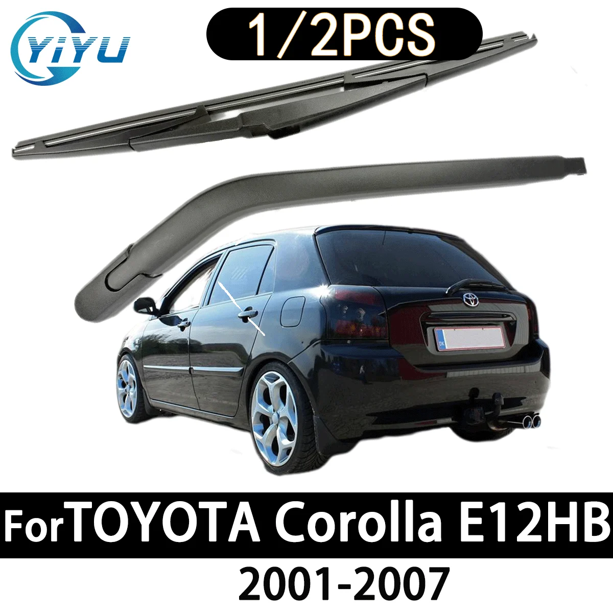 1/2PCS Auto Heckscheibe Wischer Arm Wischer Klinge für TOYOTA COROLLA E12 HB 2001-2007 Auto zubehör Zubehör