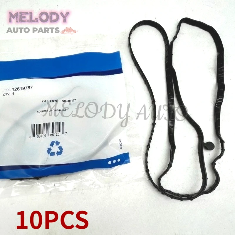 

10PCS 12619787 Valve Cover Gasket For Chevrolet Corvette Silverado 1500 Cadillac LT1 LT4 L83 L86 L84 L87