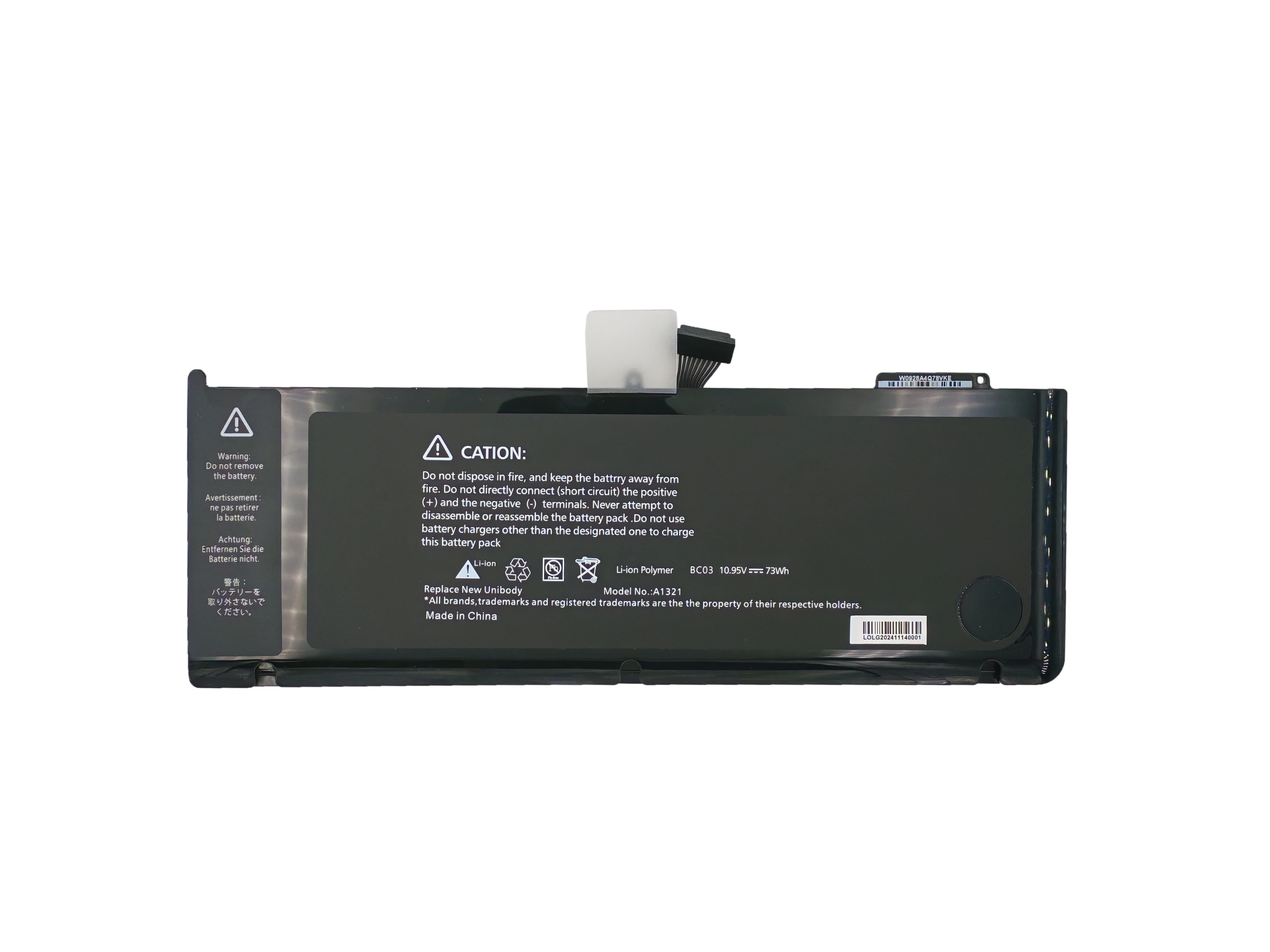 A1321 Battery for APPLE MacBook Pro 15